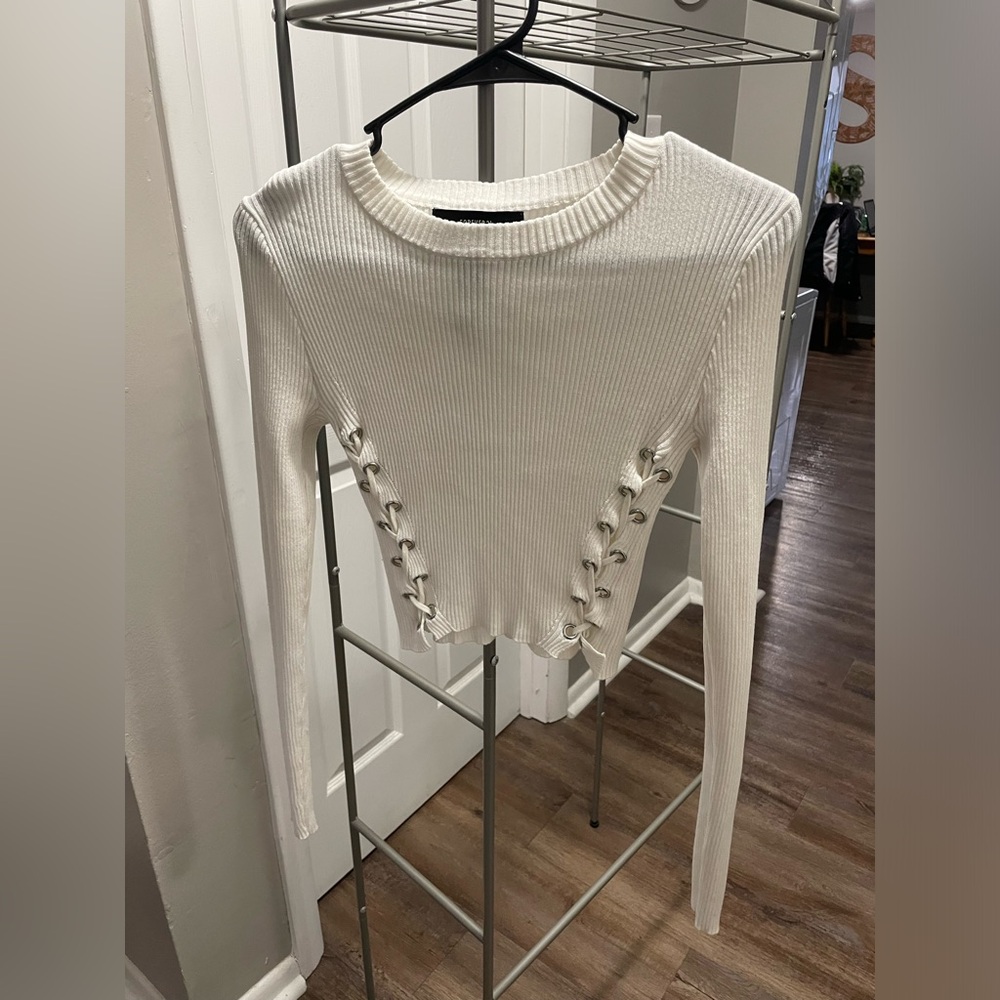 Forever 21 White Long sleeve top